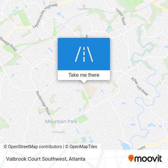 Valbrook Court Southwest map
