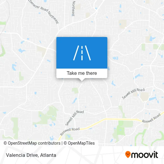 Valencia Drive map