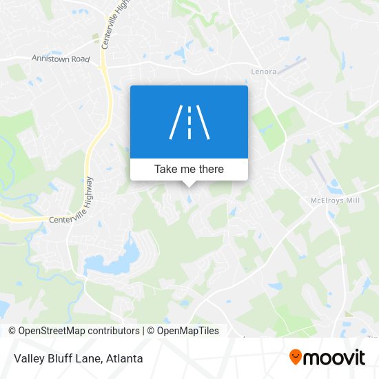 Mapa de Valley Bluff Lane