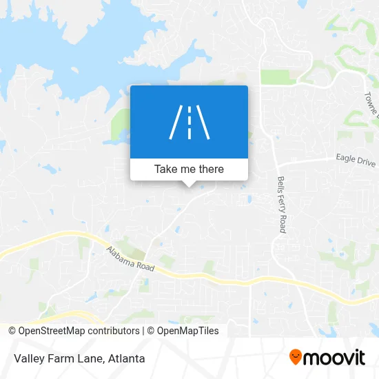 Valley Farm Lane map