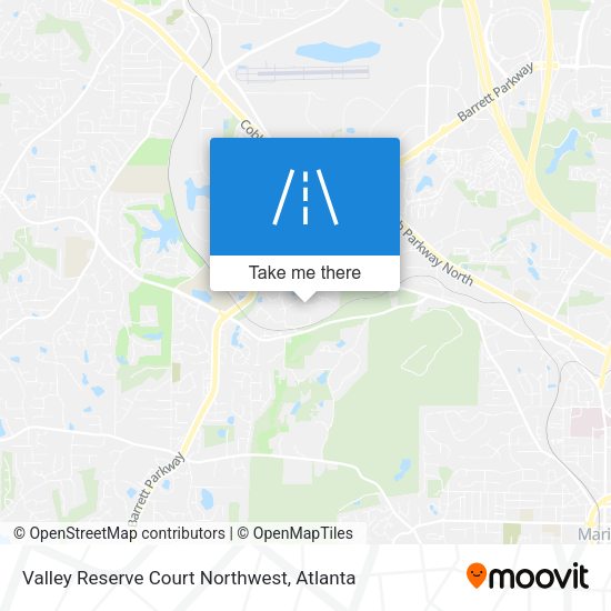 Valley Reserve Court Northwest map