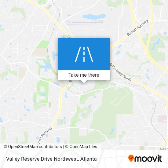 Valley Reserve Drive Northwest map