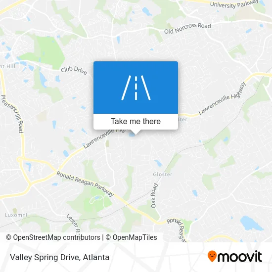 Valley Spring Drive map