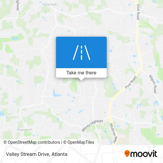 Valley Stream Drive map
