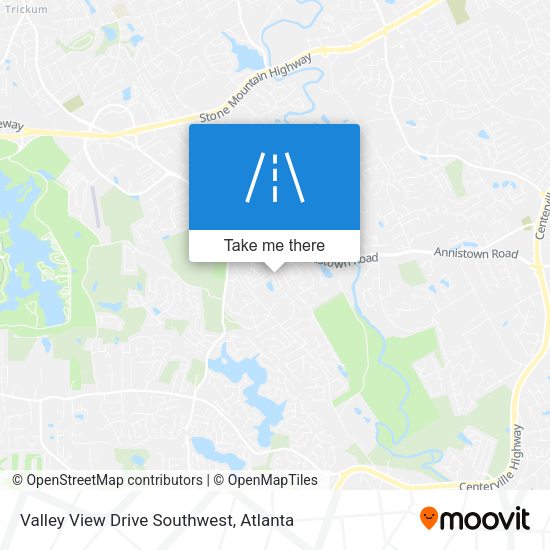 Valley View Drive Southwest map