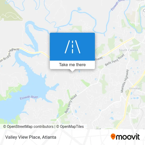 Valley View Place map