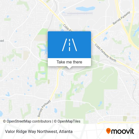 Valor Ridge Way Northwest map