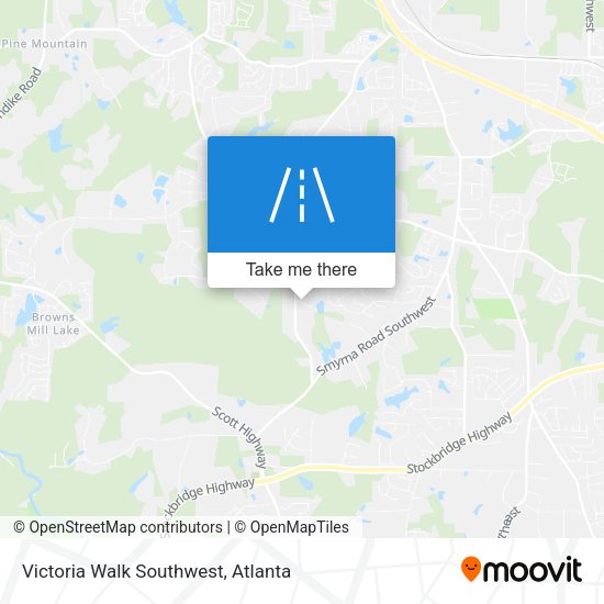 Victoria Walk Southwest map