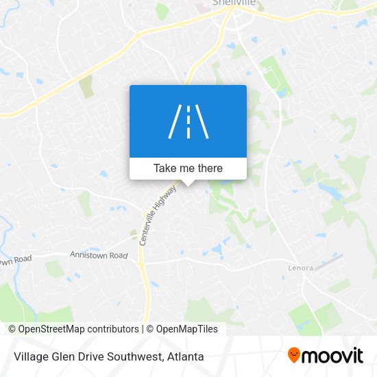Village Glen Drive Southwest map
