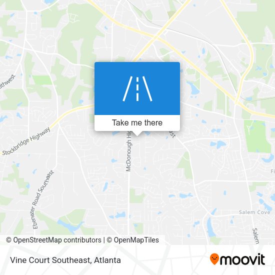Vine Court Southeast map