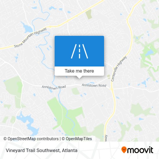 Mapa de Vineyard Trail Southwest