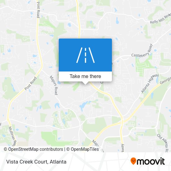 Mapa de Vista Creek Court