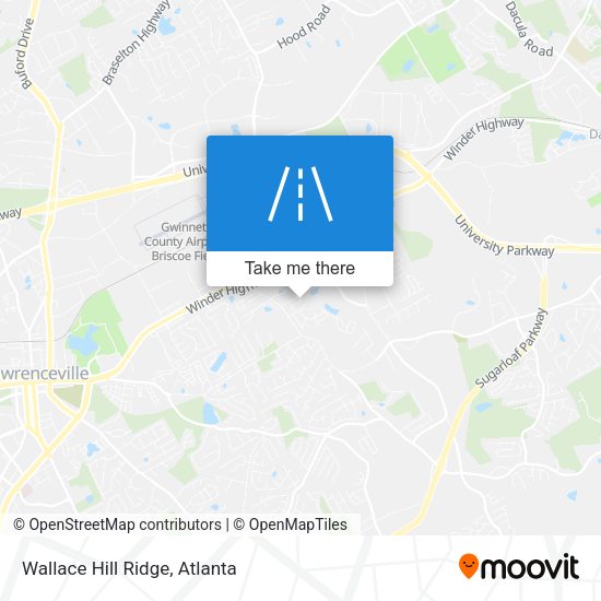 Wallace Hill Ridge map