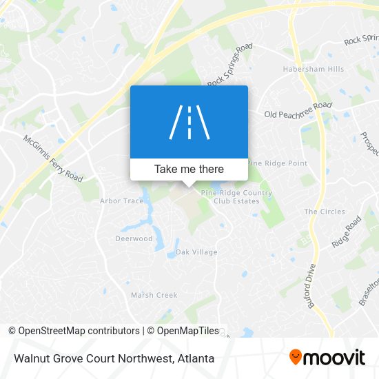 Walnut Grove Court Northwest map