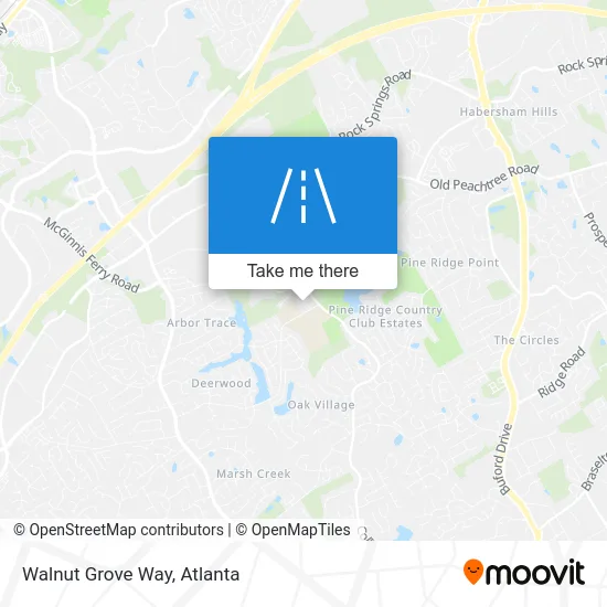 Walnut Grove Way map