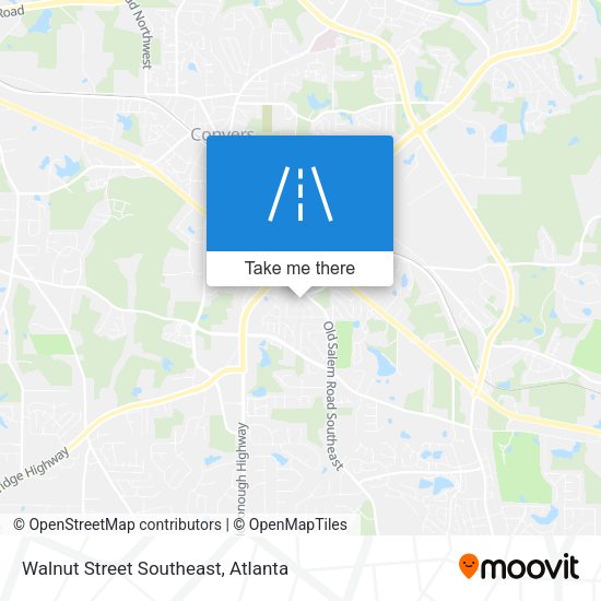 Walnut Street Southeast map