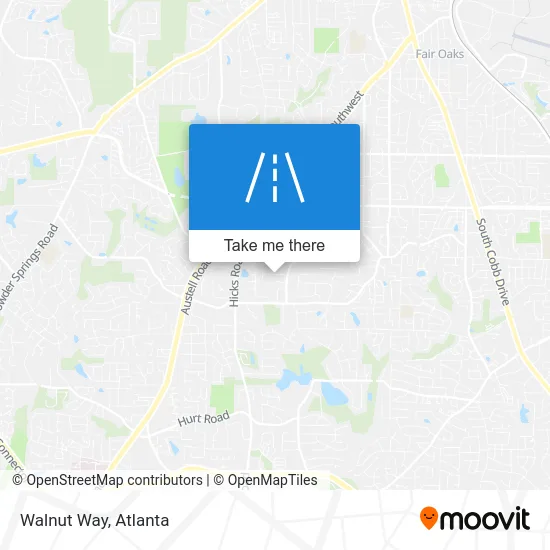 Walnut Way map