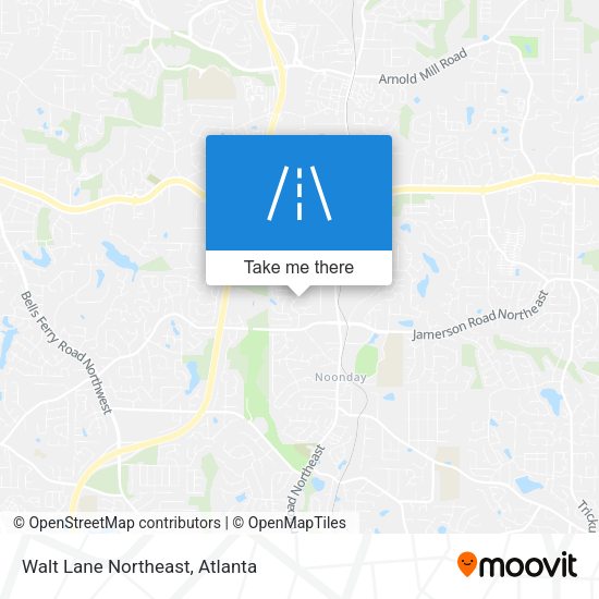 Mapa de Walt Lane Northeast