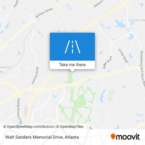 Walt Sanders Memorial Drive map