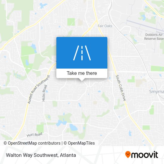 Walton Way Southwest map
