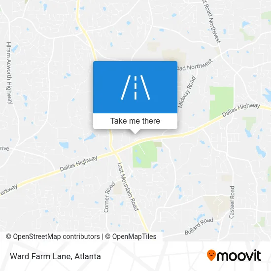 Ward Farm Lane map