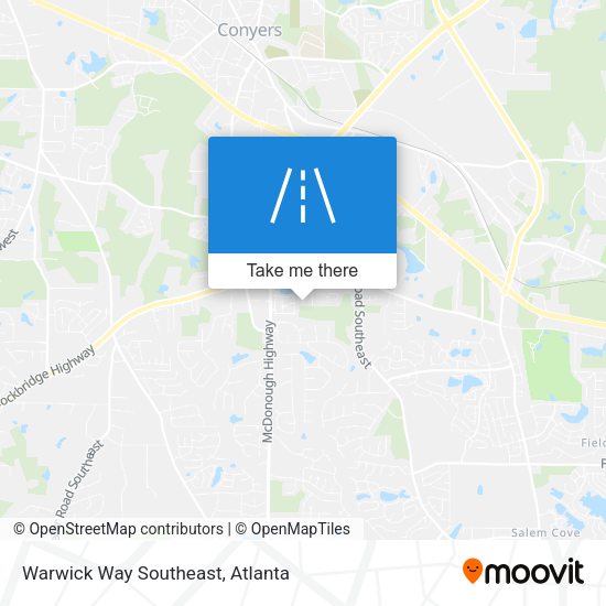 Mapa de Warwick Way Southeast