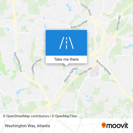 Washington Way map
