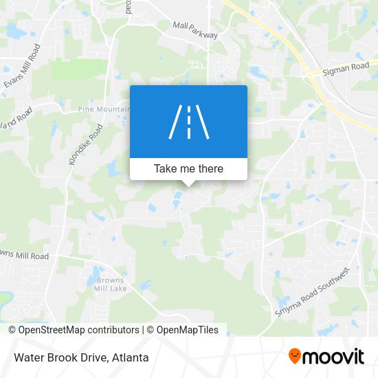 Mapa de Water Brook Drive
