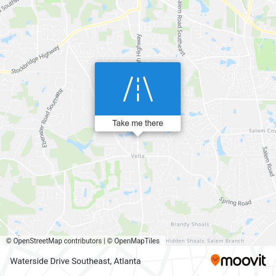 Waterside Drive Southeast map