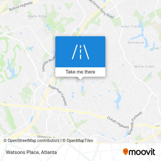 Mapa de Watsons Place