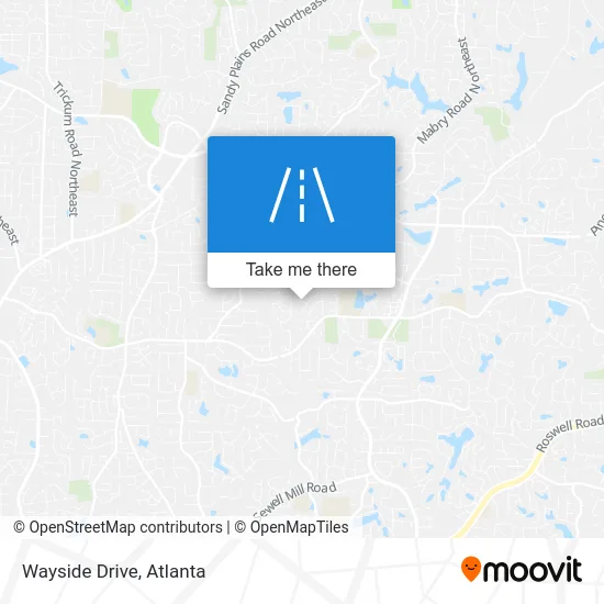 Wayside Drive map