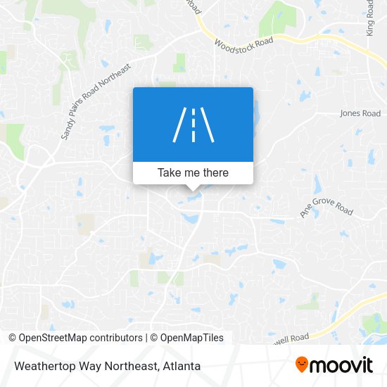 Weathertop Way Northeast map