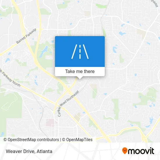 Weaver Drive map