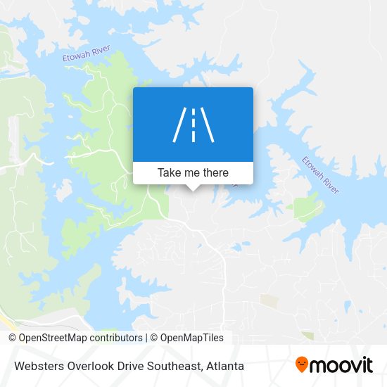 Mapa de Websters Overlook Drive Southeast