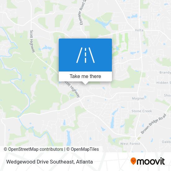 Mapa de Wedgewood Drive Southeast