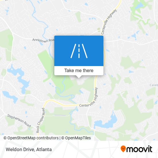 Weldon Drive map