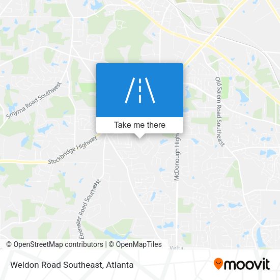 Weldon Road Southeast map