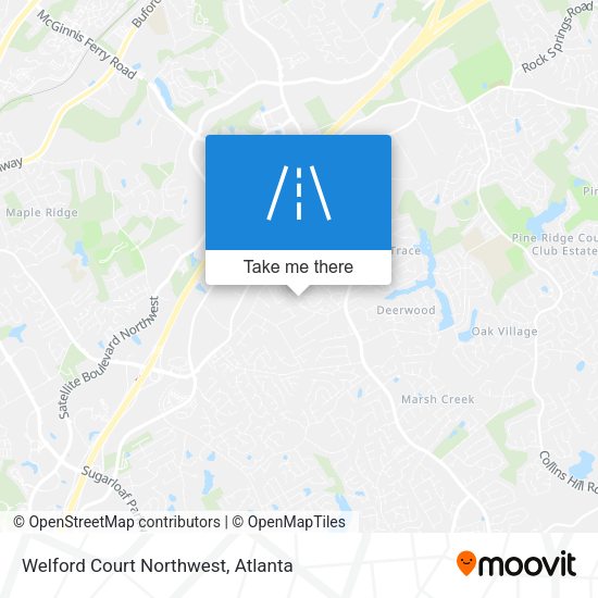 Mapa de Welford Court Northwest