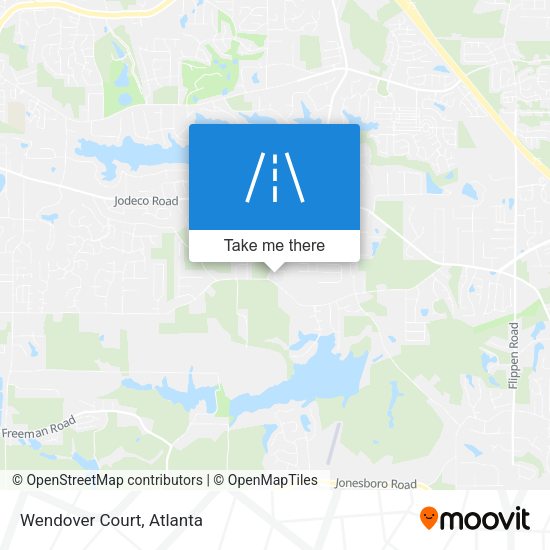Mapa de Wendover Court