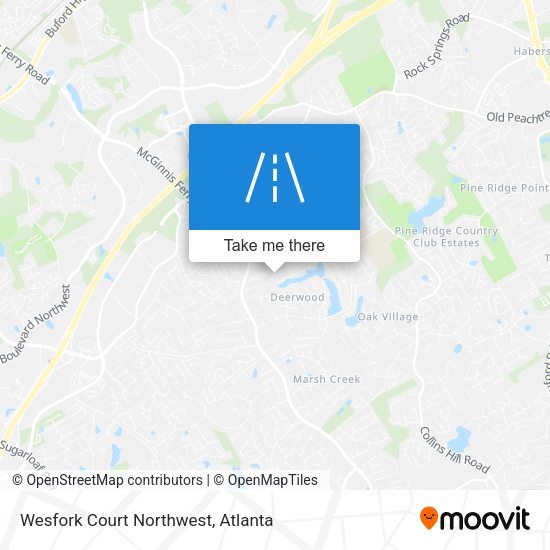 Wesfork Court Northwest map
