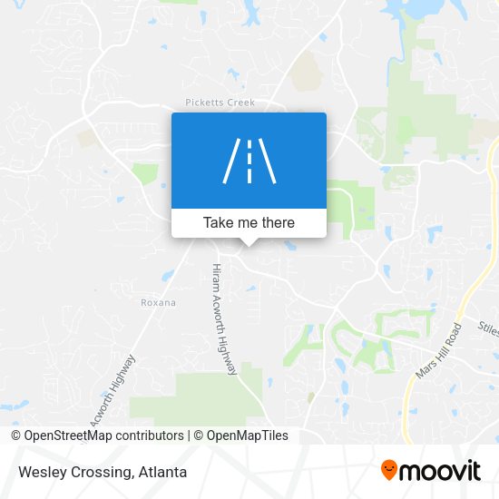 Mapa de Wesley Crossing
