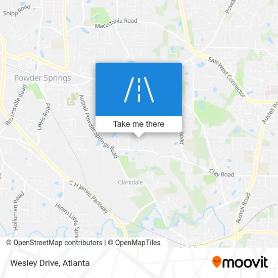 Wesley Drive map