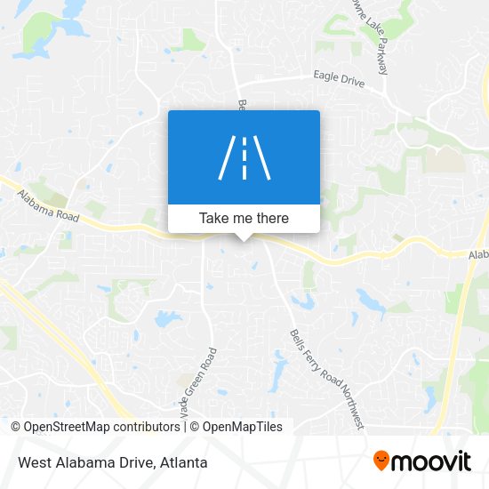 West Alabama Drive map