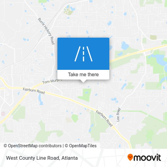 West County Line Road map