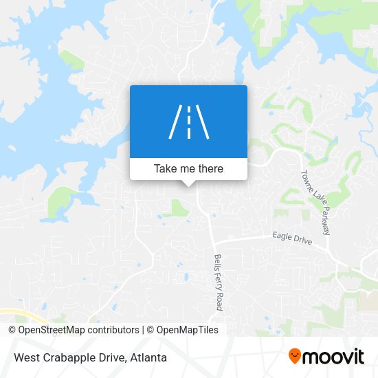Mapa de West Crabapple Drive
