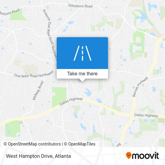 Mapa de West Hampton Drive