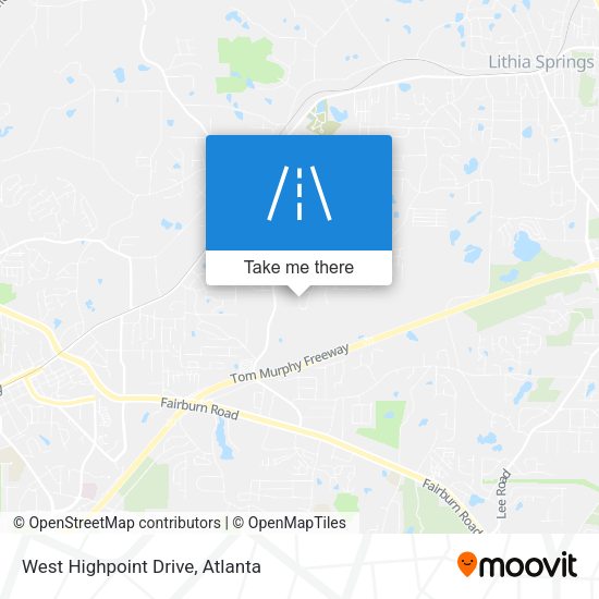 Mapa de West Highpoint Drive