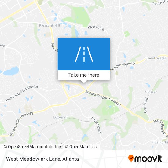 West Meadowlark Lane map