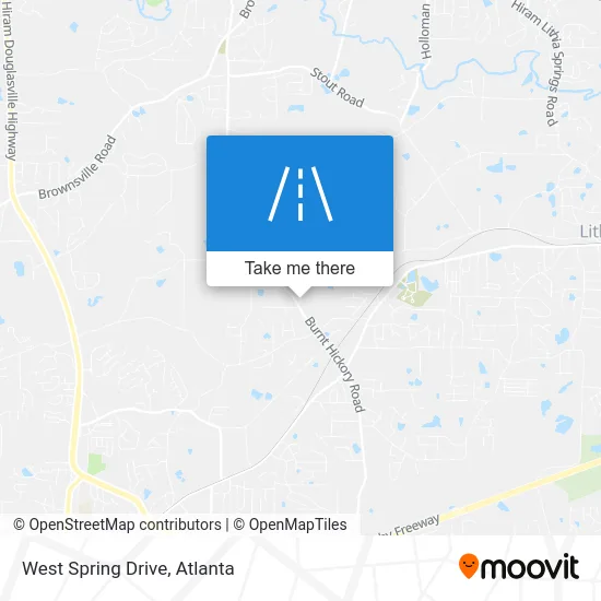 West Spring Drive map