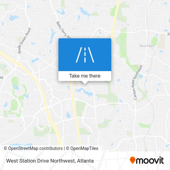 West Station Drive Northwest map